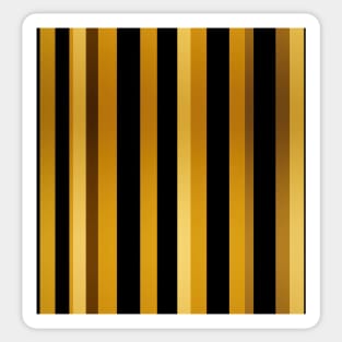 Golden Harmony: Abstract Stripes in Luxe Gold Sticker